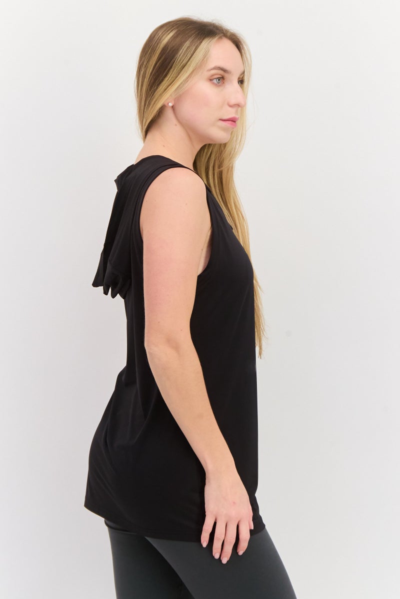 PUMA Women Sportswear Fit Hooded Sleeveless Training Top, Black - Image 2